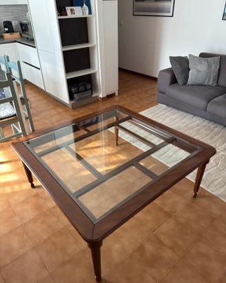 Tavolino con vetro