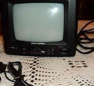 TV portatile B/N Irradio antenna vintage