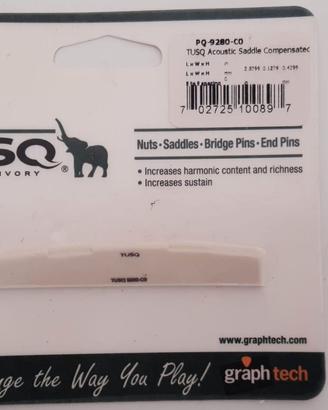 Nut saddle selletta per acustica graftech tusq