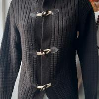 Maglione Cardigan Nuovo con alamari