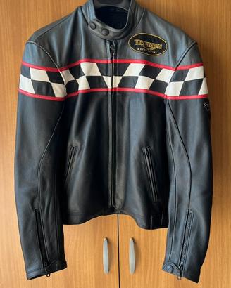Giacca moto pelle triumph originale
