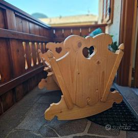 Culla tirolese in legno