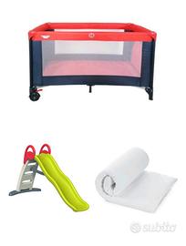 lettino, passeggino, box, giochi singoli e tutti