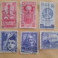 6 francobolli del regno d'Italia 