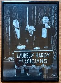 fotografia con cornice di Laurel and Hardy