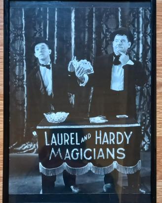 fotografia con cornice di Laurel and Hardy