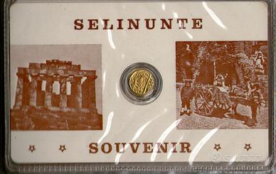 Collezzione di 20 tessere monetine placcate oro