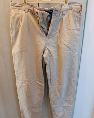 Pantaloni in lino beige Alcott taglia 46 
