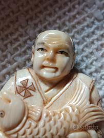 netsuke antico bottone giapponese 