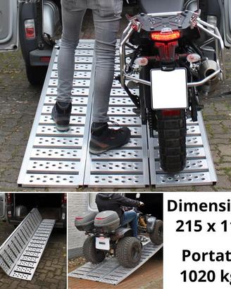 Rampa pieghevole in alluminio per quad moto ATV