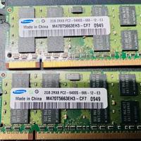 2 Ram SAMSUNG 2GB 2RX8 PC2-6400S 666-12-E3