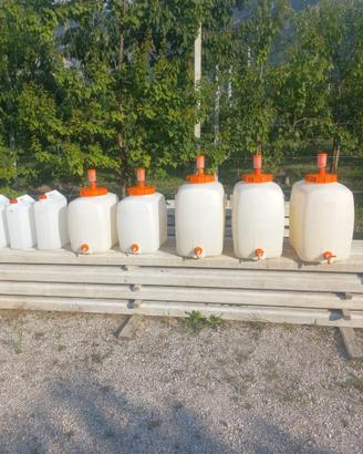 Botti e taniche per vino
