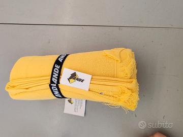 Telo mare giallo 100% cotone Jacquard 70x150 cm