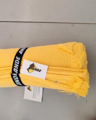 Telo mare giallo 100% cotone Jacquard 70x150 cm