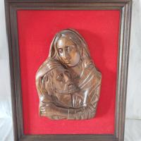 Quadro Pietà in legno