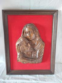 Quadro Pietà in legno