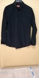 camicia uomo in velluto nera della Carrera 