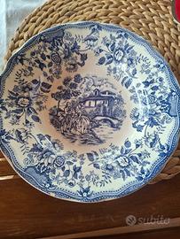 piatti vintage con decori 2 pezzi 