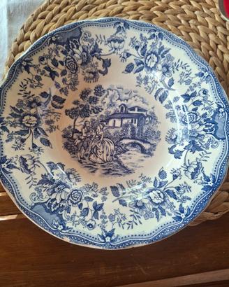 piatti vintage con decori 2 pezzi 