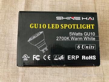 Set 6 Lampadine LED GU10 Shine Hai 5W 2700K