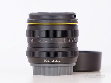 Obiettivo Kamlan 50mm f/1.1