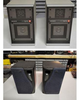 2 Coppie casse Passive Sony APM-078 + JVC UX-B1003