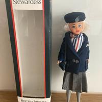 Bambola Hostess Assistente di Volo 1980 di British