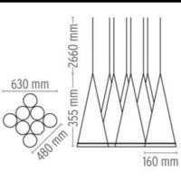 Lampadario Flos Fucsia 8