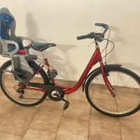 Bici con seggiolino rimovibile