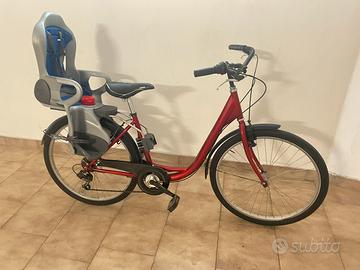Bici con seggiolino rimovibile