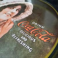 VECCHIO VASSOIO PUBBLICITARIO COCA COLA VINTAGE