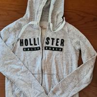 felpa donna  hollister, grigio chiaro. taglia S
