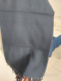 Sciarpa blu scura 100% lana