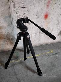 treppiede Manfrotto + testa fluida