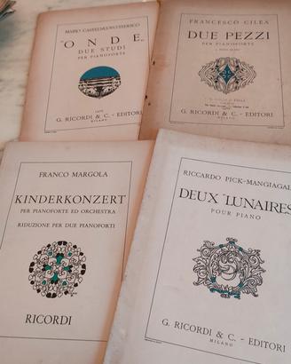 Spartiti per pianoforte vintage. 