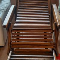 sdraio da sole in legno