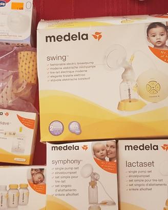 Lotto tiralatte Medela Swing Simphony Lactaset