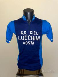 MAGLIA CICLISMO VINTAGE G.S. CICLI LUCCHINI AOSTA