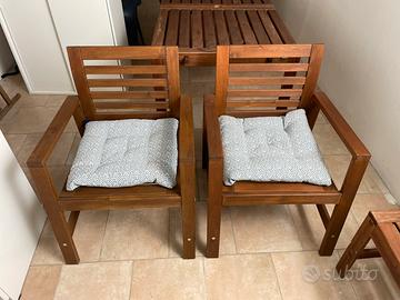 Set da giardino in legno Ikea