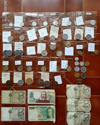 Monete Vecchio Conio Lire Euro Straniere Gettoni