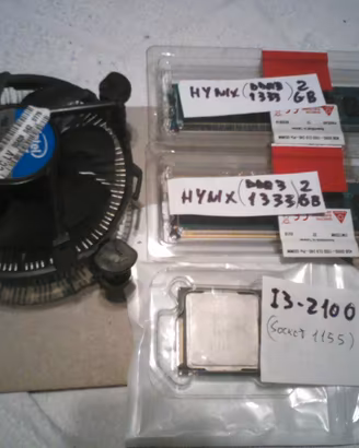 Kit Cpu Intel I3, dissipatore, 12Gb Ram DDR