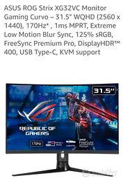 Monitor 2560x1440 Asus rog strix 