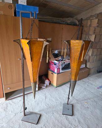 Piantane etniche in pelle di bue originali 