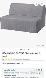 Divano letto modello LYCKSELE LÖVÅS