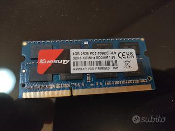 RAM 4GB SODIMM DDR3 1333MHz