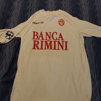 Macron Rimini maglia match worn Tasso rara L 03-04