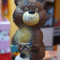 Misha mascotte olimpiadi 1980 con temperino