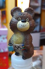Misha mascotte olimpiadi 1980 con temperino
