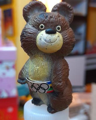 Misha mascotte olimpiadi 1980 con temperino