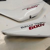 fianchetti laterali Transalp 1990 rossa e bianca